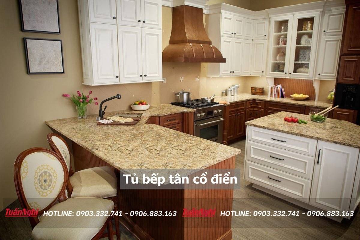 Tủ bếp tân cổ điển