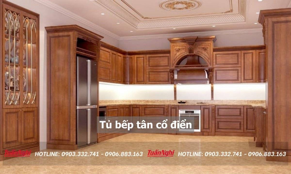 Tủ bếp tân cổ điển