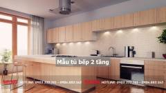 40+ Mẫu tủ bếp 2 tầng đẹp tối ưu không gian bếp 2023 235 mau-tu-bep-2-tang-37-min