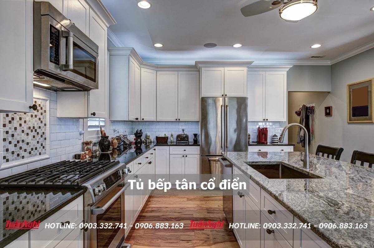 Tủ bếp tân cổ điển