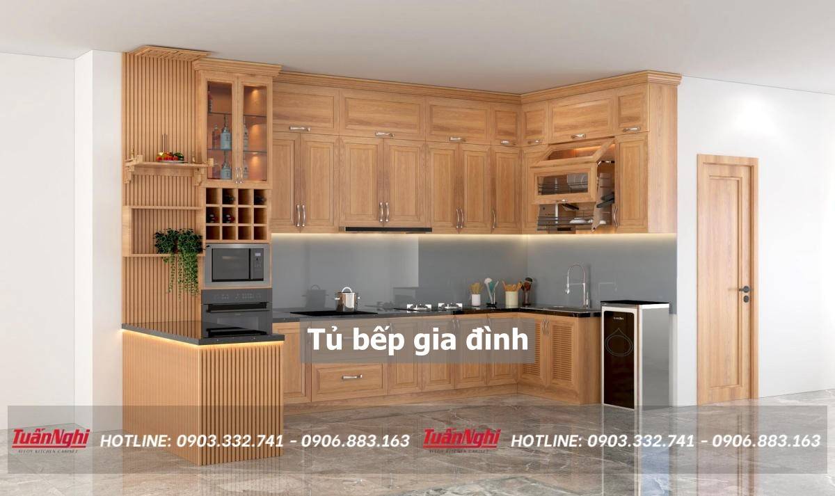 tủ bếp gia đình