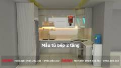 40+ Mẫu tủ bếp 2 tầng đẹp tối ưu không gian bếp 2023 290 mau-tu-bep-2-tang-64-min