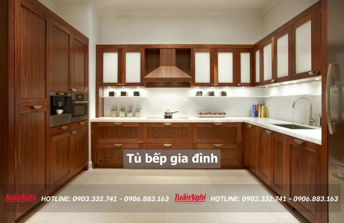 tủ bếp gia đình