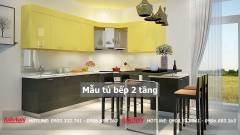 40+ Mẫu tủ bếp 2 tầng đẹp tối ưu không gian bếp 2023 261 mau-tu-bep-2-tang-49-min