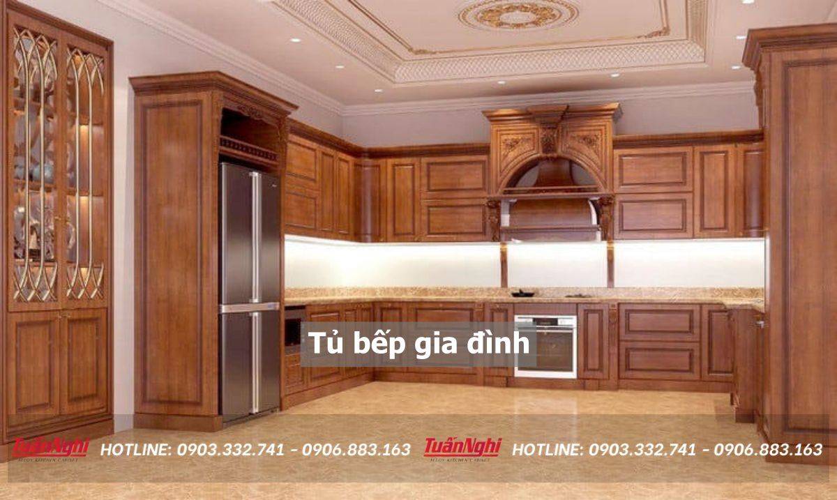 tủ bếp gia đình