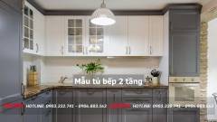 40+ Mẫu tủ bếp 2 tầng đẹp tối ưu không gian bếp 2023 241 mau-tu-bep-2-tang-43-min