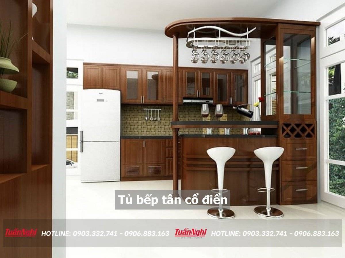 Tủ bếp tân cổ điển