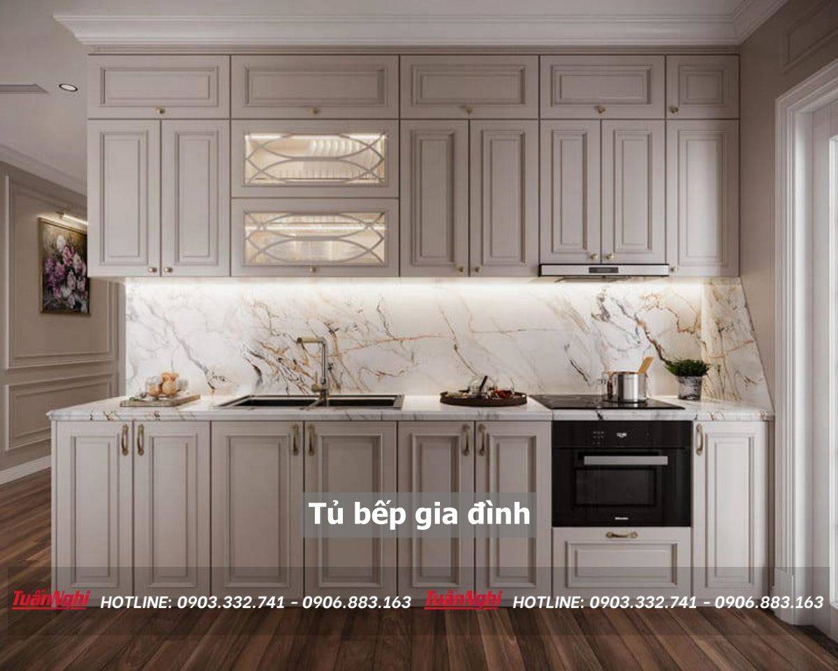 tủ bếp gia đình